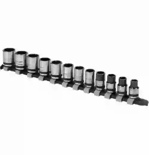 Sealey 3/8 Drive Lockon Metric Socket Set 12pcs - Chrome